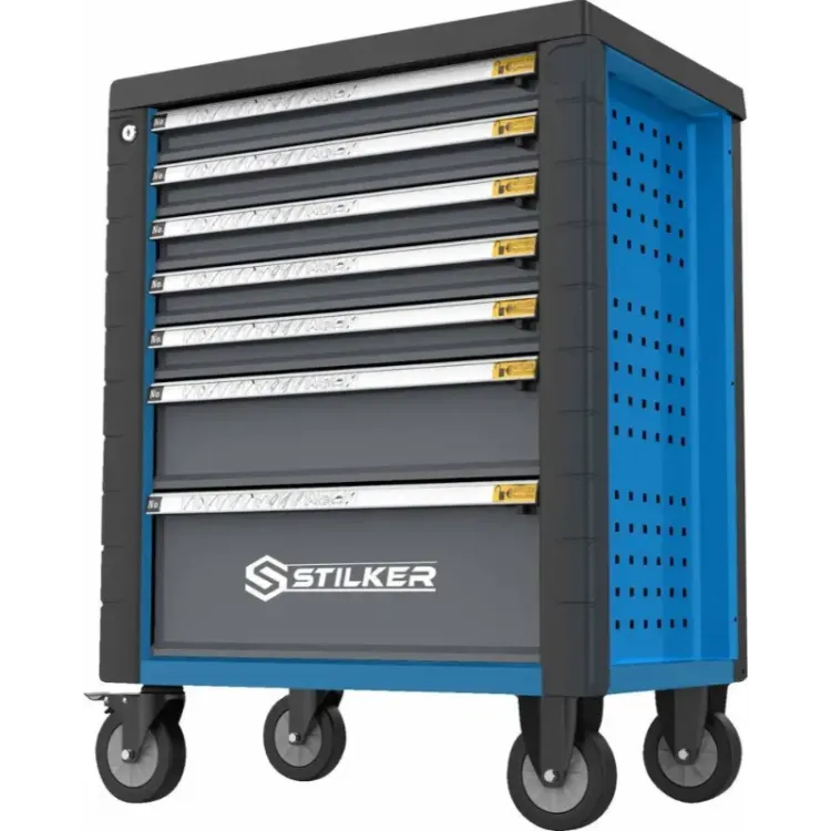 CARRO 147 FERRAMENTAS 7 GAVETAS AZULPRETO STILKER (5)