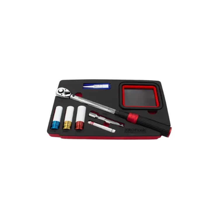 Módulo Chave Dinamométrica 1/2" + Acessórios 8PCS KROFTOOLS 20-120Nm 1/2"