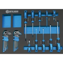Carro de Ferramentas STILKER 7 Gavetas com 147 Peças Azul/Preto