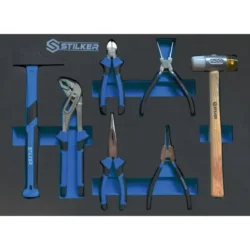 Carro de Ferramentas STILKER 7 Gavetas com 147 Peças Azul/Preto