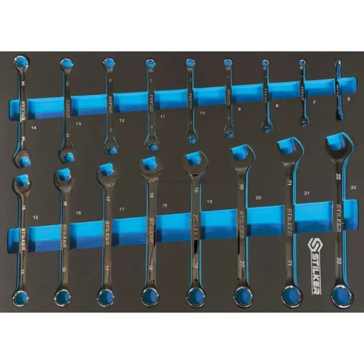 Carro de Ferramentas STILKER 7 Gavetas com 147 Peças Azul/Preto