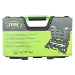 Caixa de 21 Peças com Chave Dinamométrica JBM 1/4" 5-25Nm