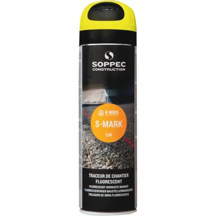 PINTURA MARCADORA DE OBRA VERMELHO AMARELO AEROSSOL 500 ML