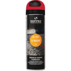 PINTURA MARCADORA DE OBRA VERMELHO FLUORESCENTE AEROSSOL 500 ML (2)