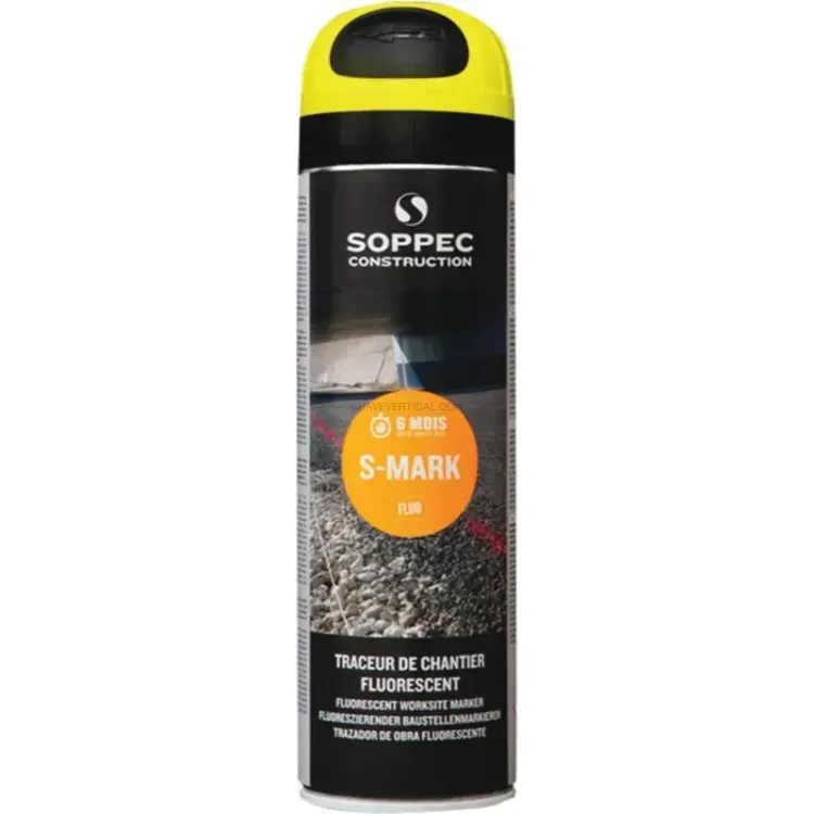 PINTURA MARCADORA DE OBRA AMARELO AEROSSOL 500 ML