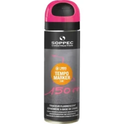 PINTURA MARCADORA DE OBRA CEREJA FLUORESCENTE AEROSSOL 650ML
