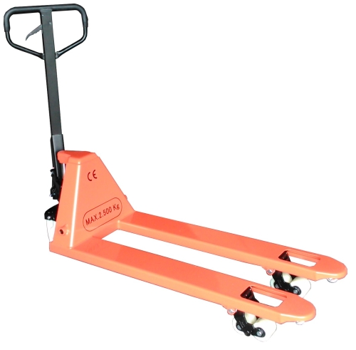 Porta-paletes manual ND 10050-NNB 2500kg 1150x540mm Rodas Nylon