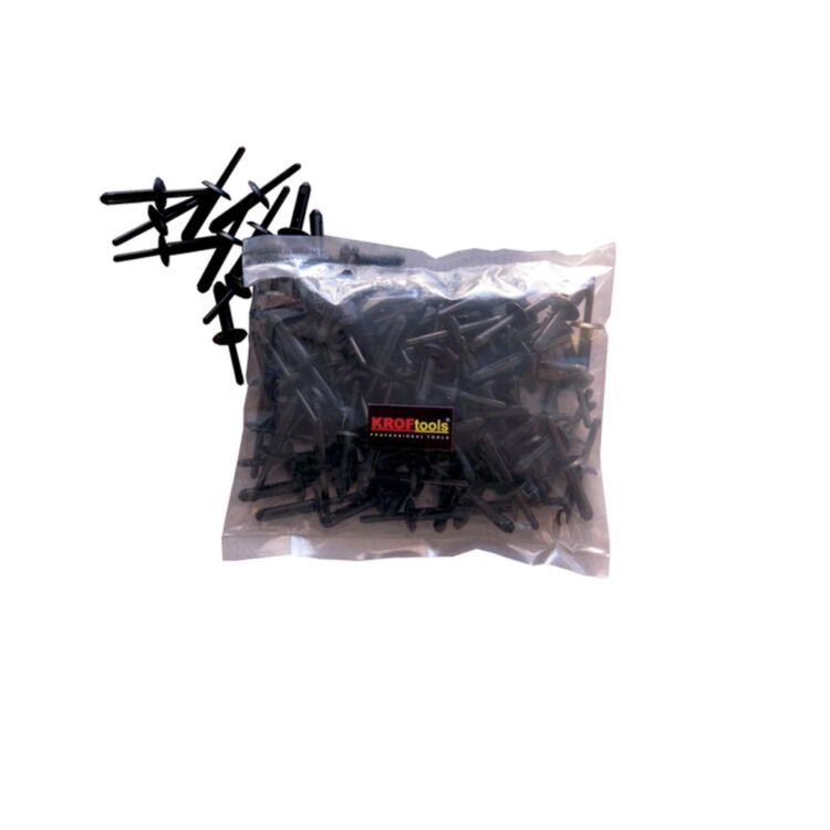 Rebites Plásticos KROFTOOLS 5mm 15.8mm 100 Unidades