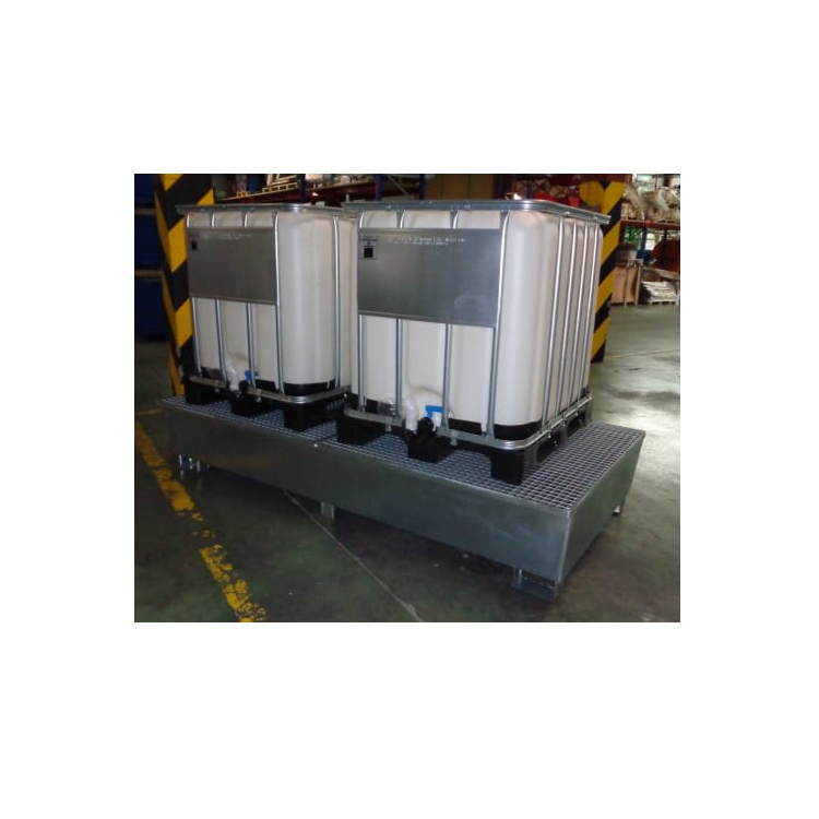 Tina galvanizada ND 2 depósitos 1000L 3800kg