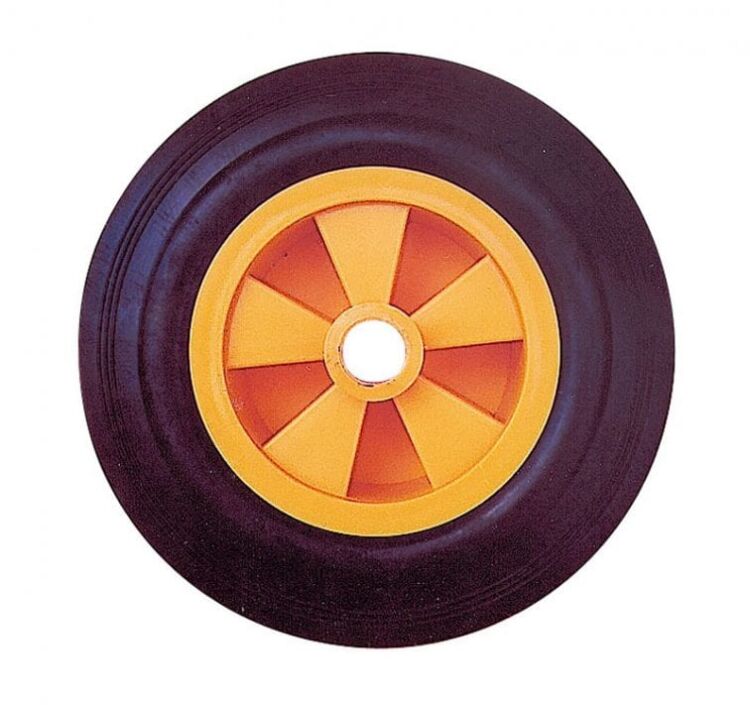 Roda de Borracha 200 mm AYERBE com Aro de Plástico