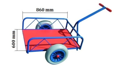 Carrinho com Puxador ND 300kg 840x880x1350mm Rodas Ø350mm