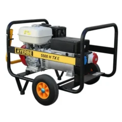 Gerador a Gasolina AYERBE 5500 H TX 400V/230V 5.5KVA Arranque Elétrico