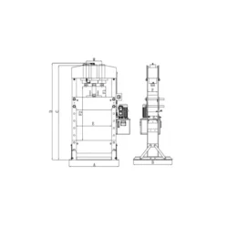 Prensa Hidráulica 100 Toneladas Dupla Velocidade Elétrica KROFTOOLS