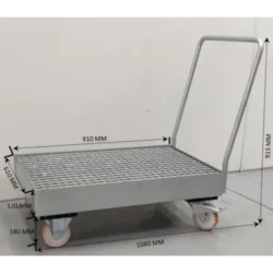 Tina de retenção de óleos com rodas ND 3051-CR 60L 300kg