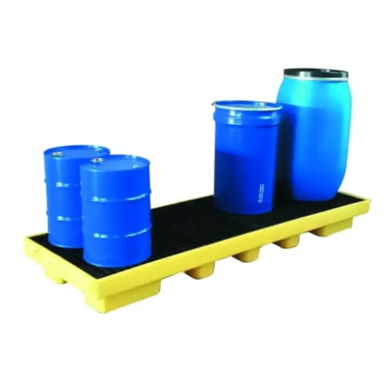 Tina de retenção para 4 bidões em linha ND 300L 1400kg