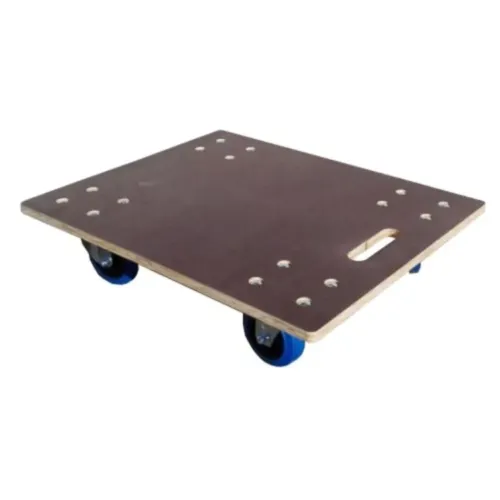 BASE MADEIRA ANTI-DERRAPANTE COM RODAS