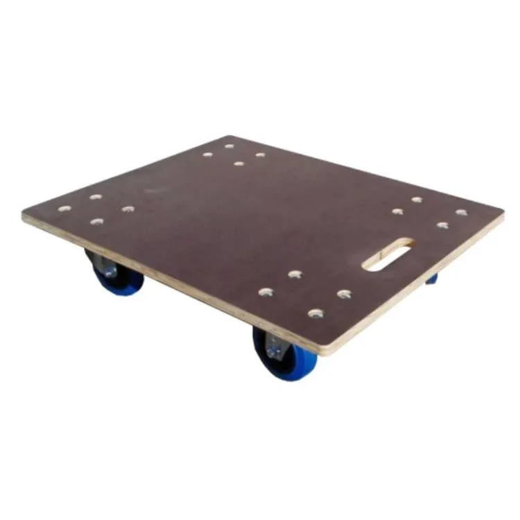 BASE MADEIRA ANTI-DERRAPANTE COM RODAS