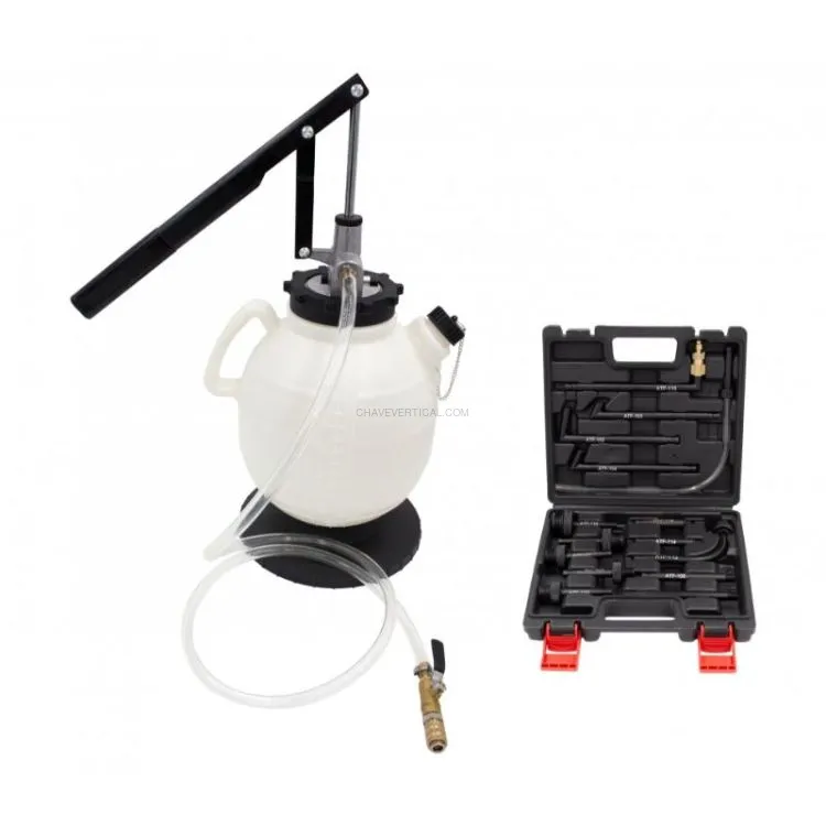 Bomba de Encher Óleo em Transmissões com 15 Adaptadores KROFTOOLS 7.5 L