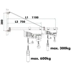 Braço rotativo p/ guinchos HOLZMANN SA3001100