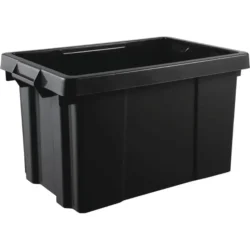 Caixote de Arrumação Reforçado EDA 54L Cinzento 600x392x334 mm