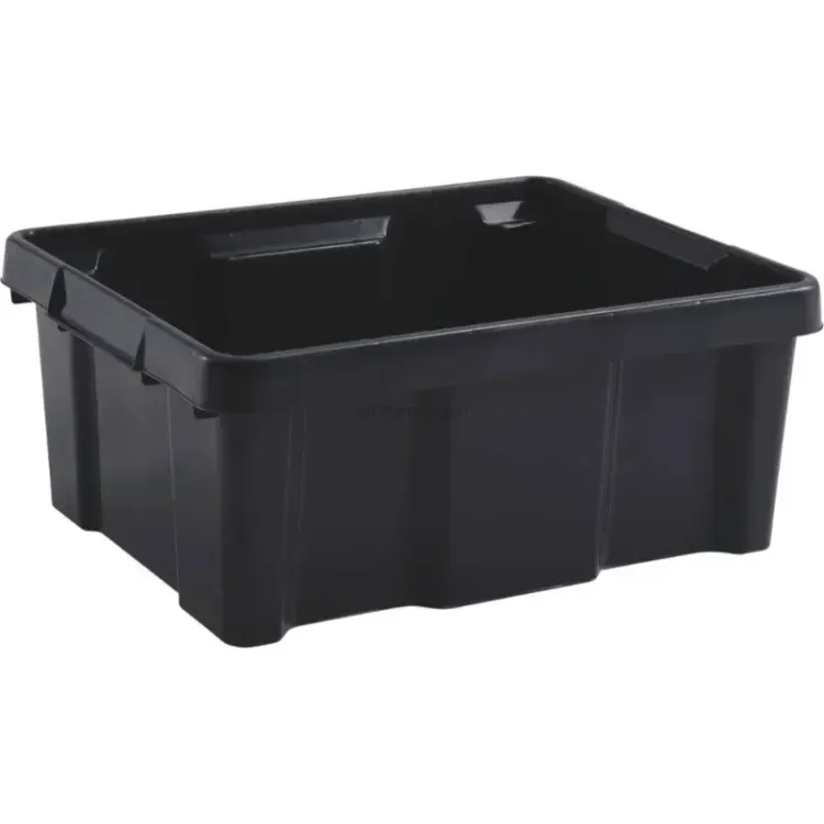 Caixote de Arrumação Reforçado EDA Cinzento 20L 433x342x172mm