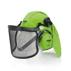 CAPACETE DE SEGURANÇA C/ PROTEÇÃO FACIAL E AURICULAR