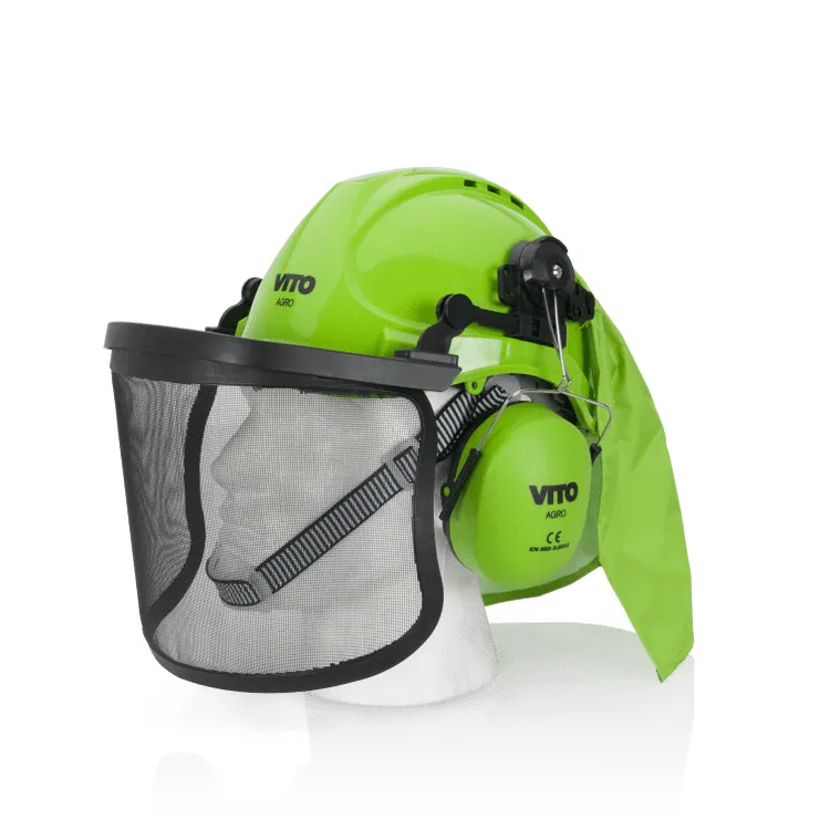 CAPACETE DE SEGURANÇA C/ PROTEÇÃO FACIAL E AURICULAR