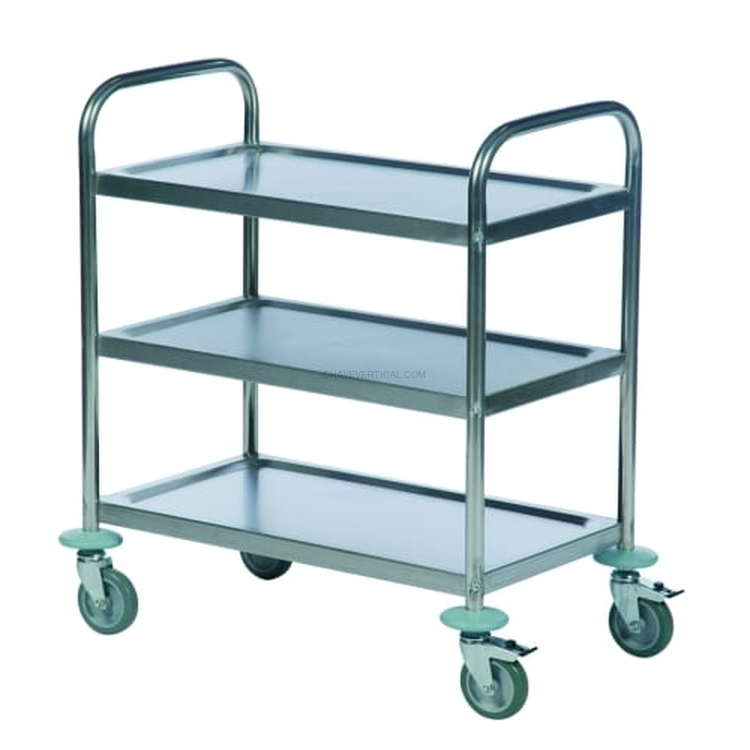 CARRINHO 3 PRATELEIRAS INOX. 950x500 ND