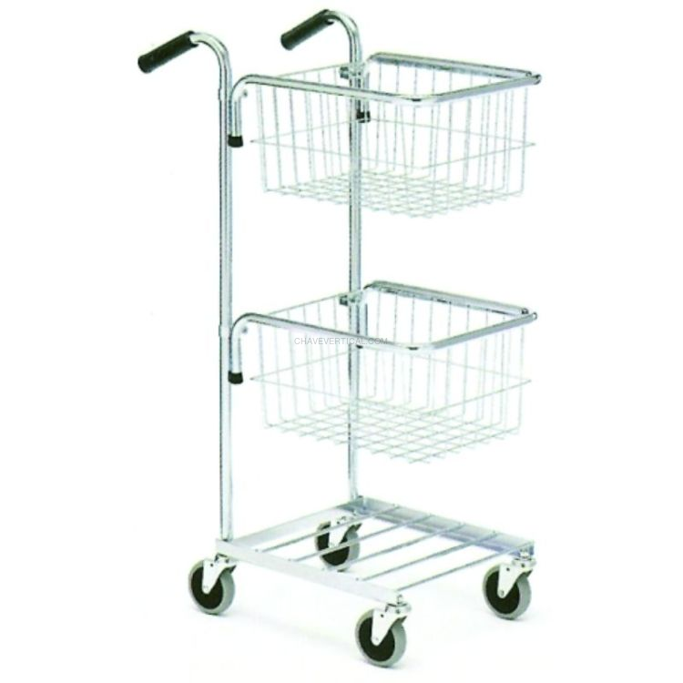 Carrinho com 2 Cestos ND 45kg 1065x360x650mm Carrinho com 2 Cestos ND 45kg 1065x360x650mm
