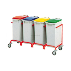 Carrinho de Reciclagem ND com 4 Contentores 120L