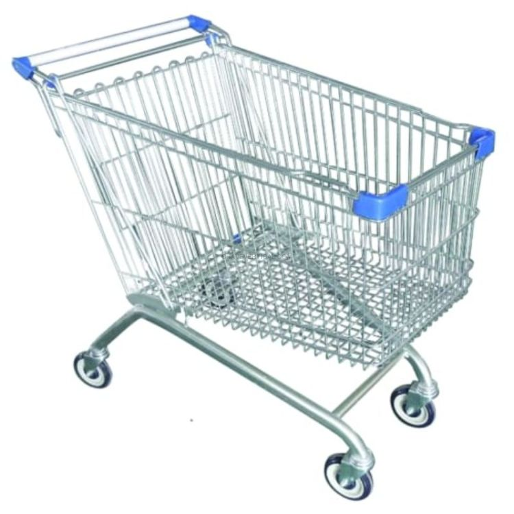 Carrinho de Supermercado ND 180 Litros Zincado 1000x610x1035mm