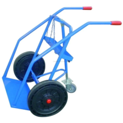Carrinho de Transporte para 2 Garrafas de Soldadura ND Tripé 280kg