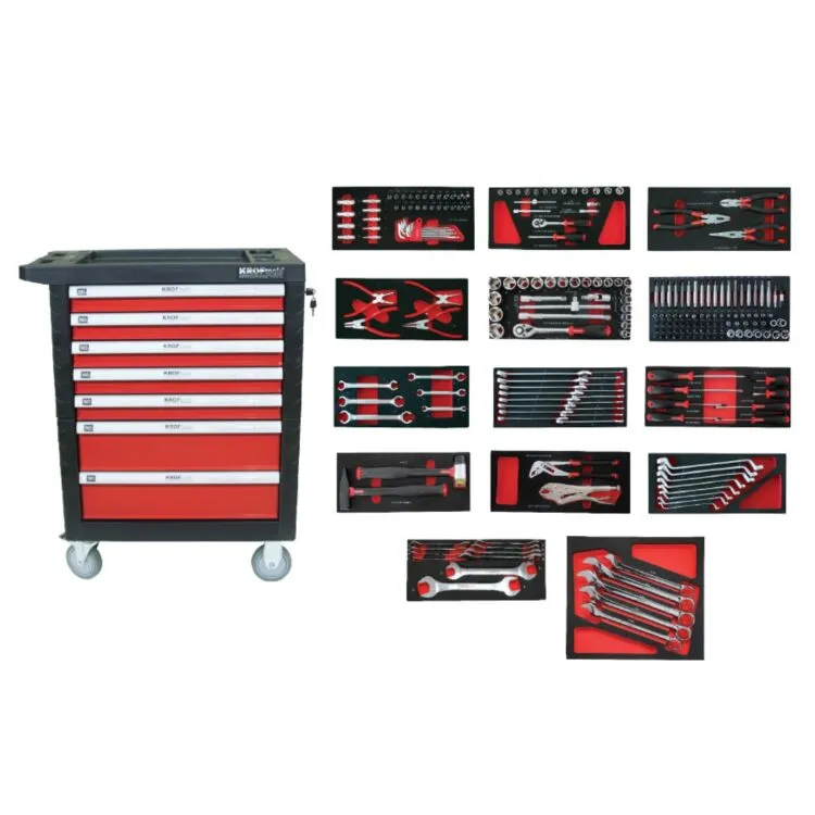 CARRO FERRAMENTA 7 GAVETAS 237PCS. KROFTOOLS CARRO FERRAMENTA 7 GAVETAS 237PCS. KROFTOOLS