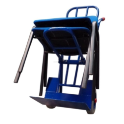 Carro para Transporte de Cadeiras ND 250Kg Rodas Anti-Furo