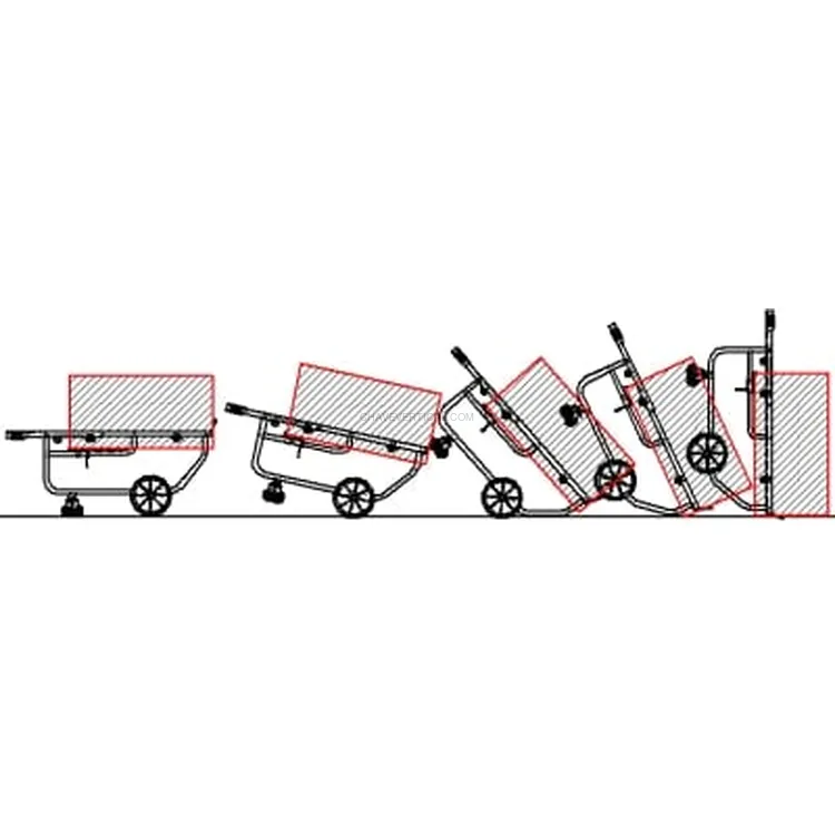 Carro Porta-Bidões Basculante ND 300kg para Bidões de 220L