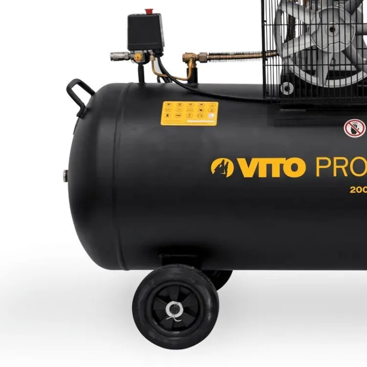 Compressor com correias VITO 200L 10bar 4cv