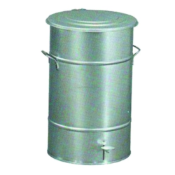 CONTENTOR COM PEDAL GALVANIZADO 115LT