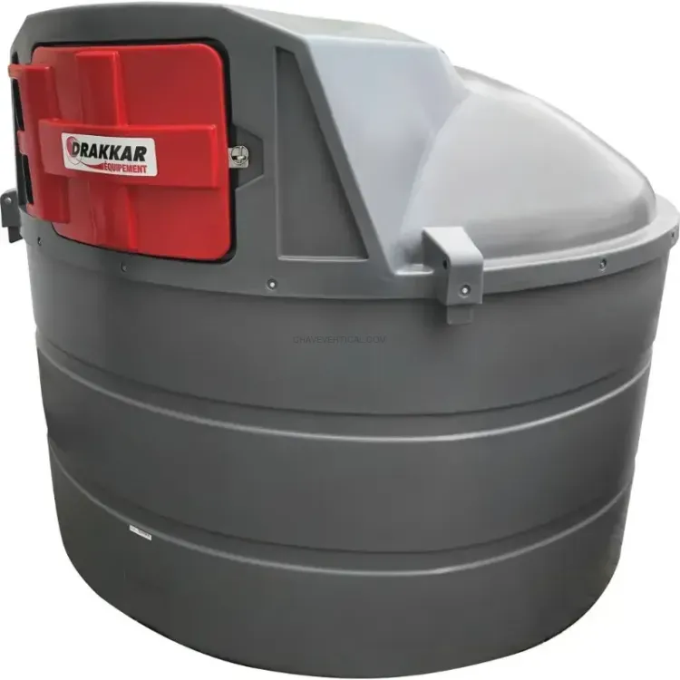 Cuba de Armazenamento de Gasóleo PEHD 5000L Drakkar 230V 56 l/min