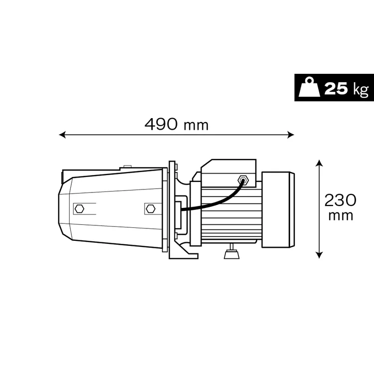 ELECTROBOMBA AUTO-FERRANTE 1100W - 1.5 HP VITO