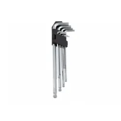 JOGO 9 CHAVES HEXAGONAIS ESFÉRICAS 1.5-10MM KROFTOOLS