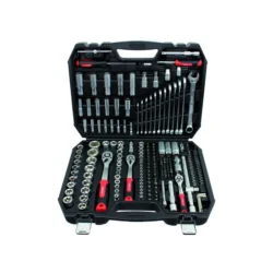 Jogo de Chaves de Caixa 218 Peças 1/4-3/8-1/2 KROFTOOLS