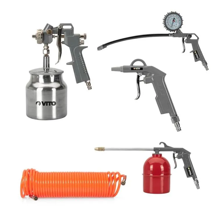 KIT 5 PEÇAS PROFISSIONAL PARA AR COMPRIMIDO VITO