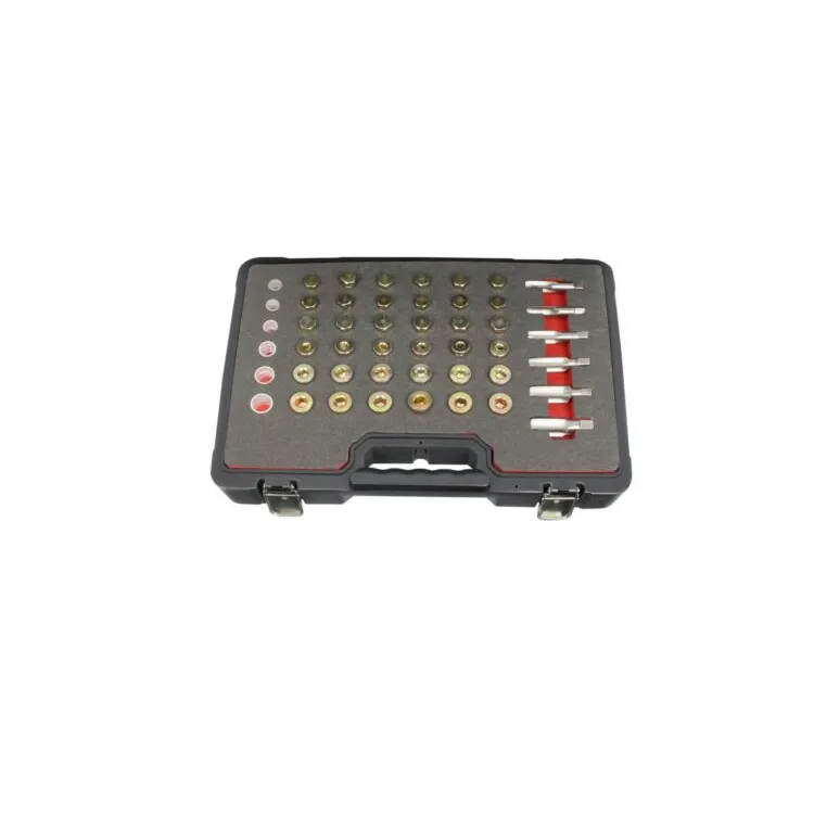 Kit de Anilhas, Bujões e Machos para Cárter Kroftools 114 Peças