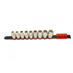 Régua 9 Chaves Caixa 1/2 Torx Fêmea Kroftools 350mm E10-E24