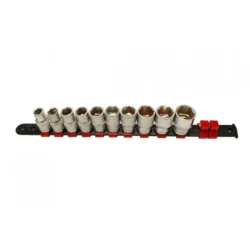 Régua de 10 chaves de caixa 1/2" hexagonal Kroftools 350mm