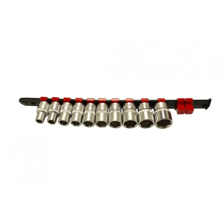 Régua de 10 chaves de caixa 1/2" hexagonal Kroftools 350mm
