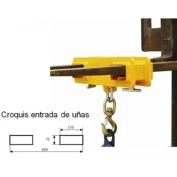 Suporte Gancho para Empilhador ND 2.5T 2500kg