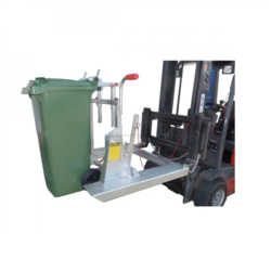 Suporte Virador de Caixotes de Lixo ND 250kg 120-240L Manual