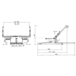 Suporte Virador de Contentores de Lixo ND Hidráulico 800-1100L