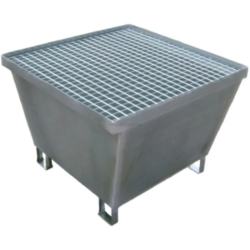 Tina Galvanizada para 1 Bidão ND 220 Litros 800x800x605mm